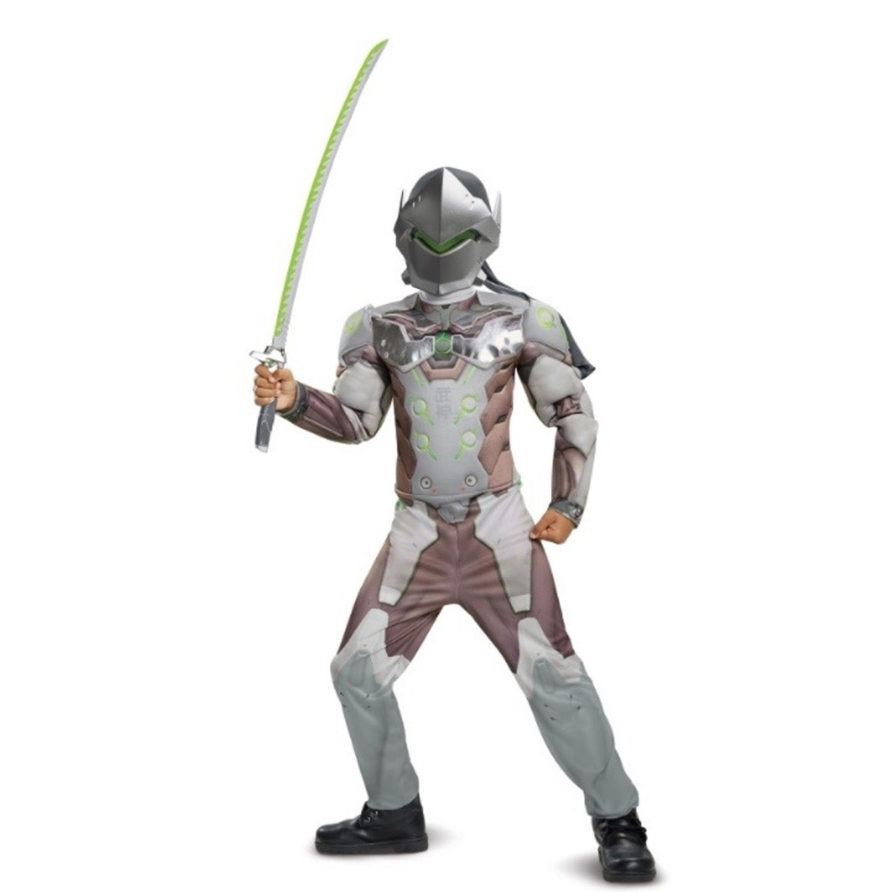 Overwatch Genji kids Halloween costume video game L 10-12 NEW